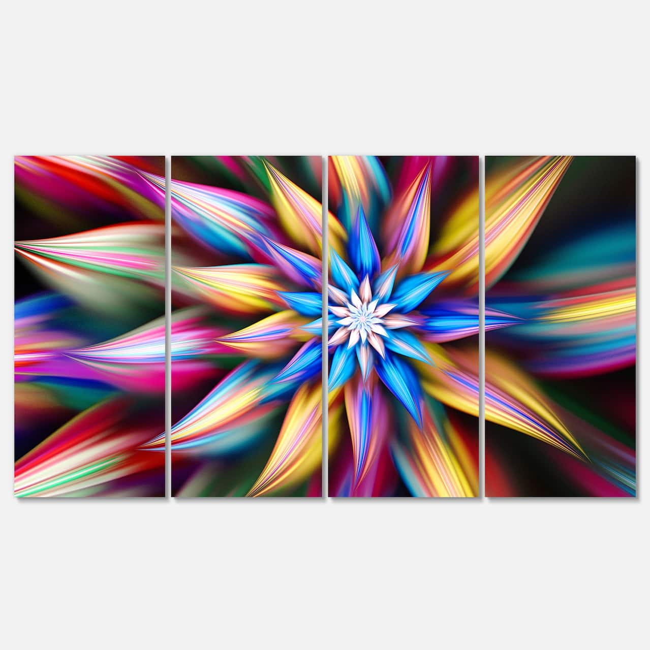 Designart - Exotic Multi Color Flower Petals - Floral Canvas Art Print